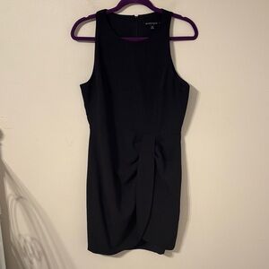 Black Halo Bret Twist Front Mini Dress